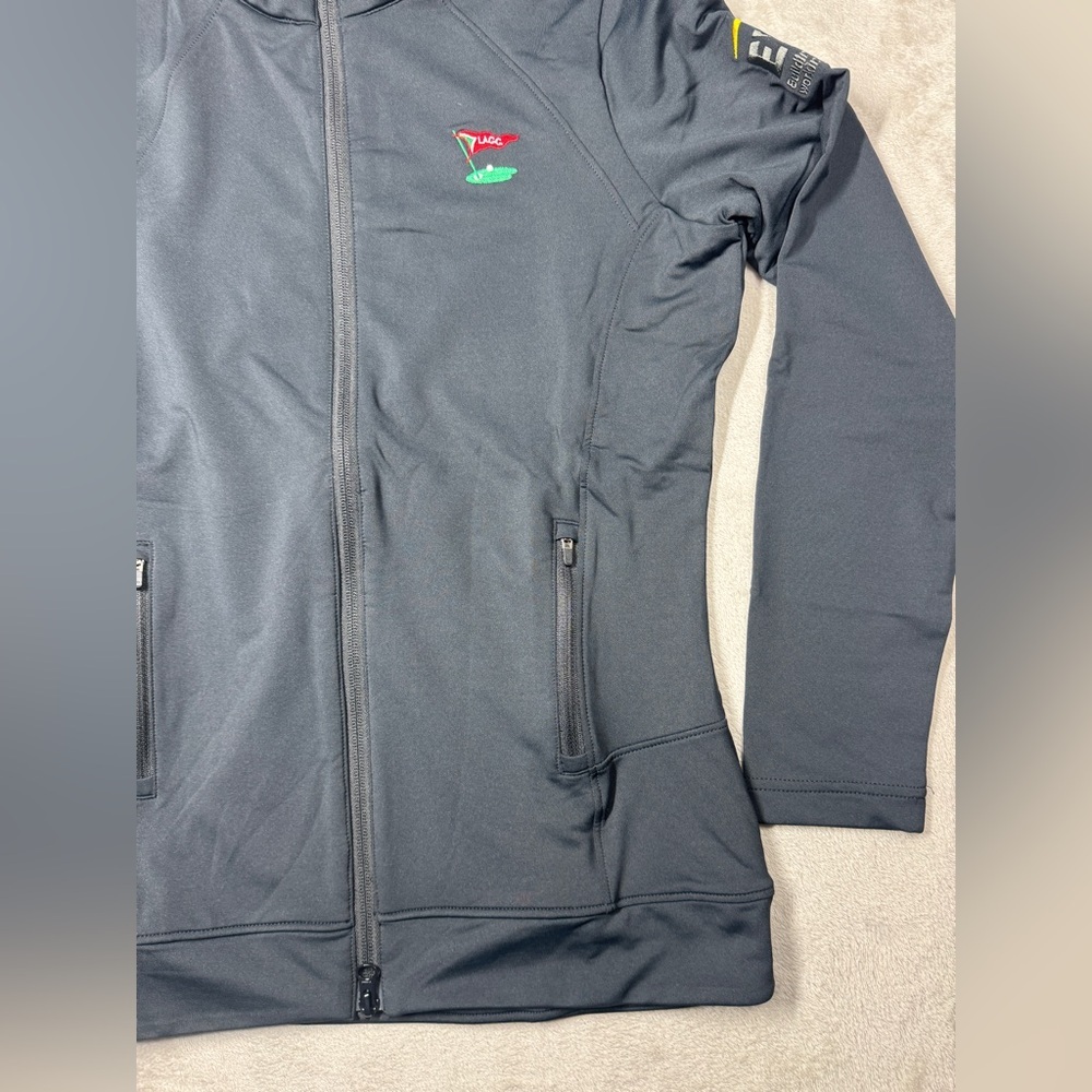 NWT Peter Millar Women’s Company Embroidered Lauren Black Full Zip Jacket Medium - Picture 5 of 14